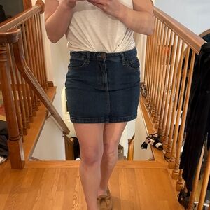 Forever 21 Dark Blue Denim Mini Skirt